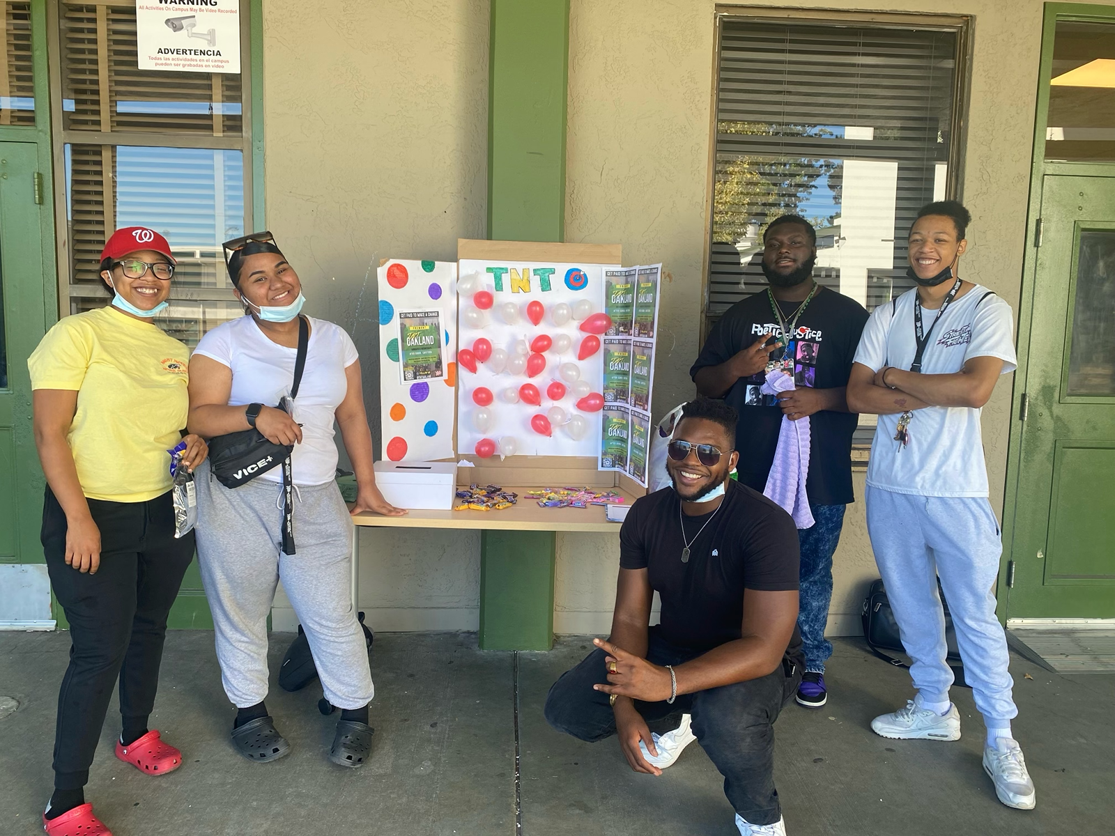 Princess with Teens on Target staff and students.